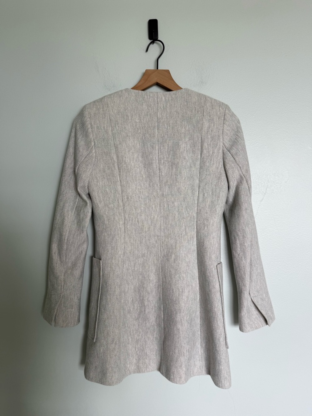 Zara Zip Up Grey Light Weight Coat - Picture 5 of 6